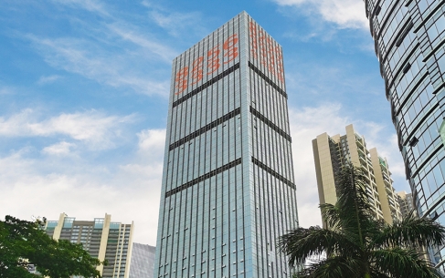 前海國際玻璃幕墻燈光字